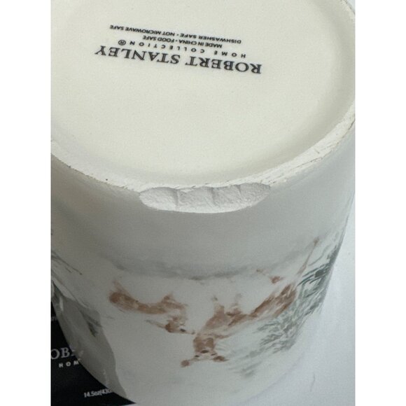 Robert Stanley Home Collection Coffee Cup Mug with Plate Christmas Tableware - Picture 7 of 7